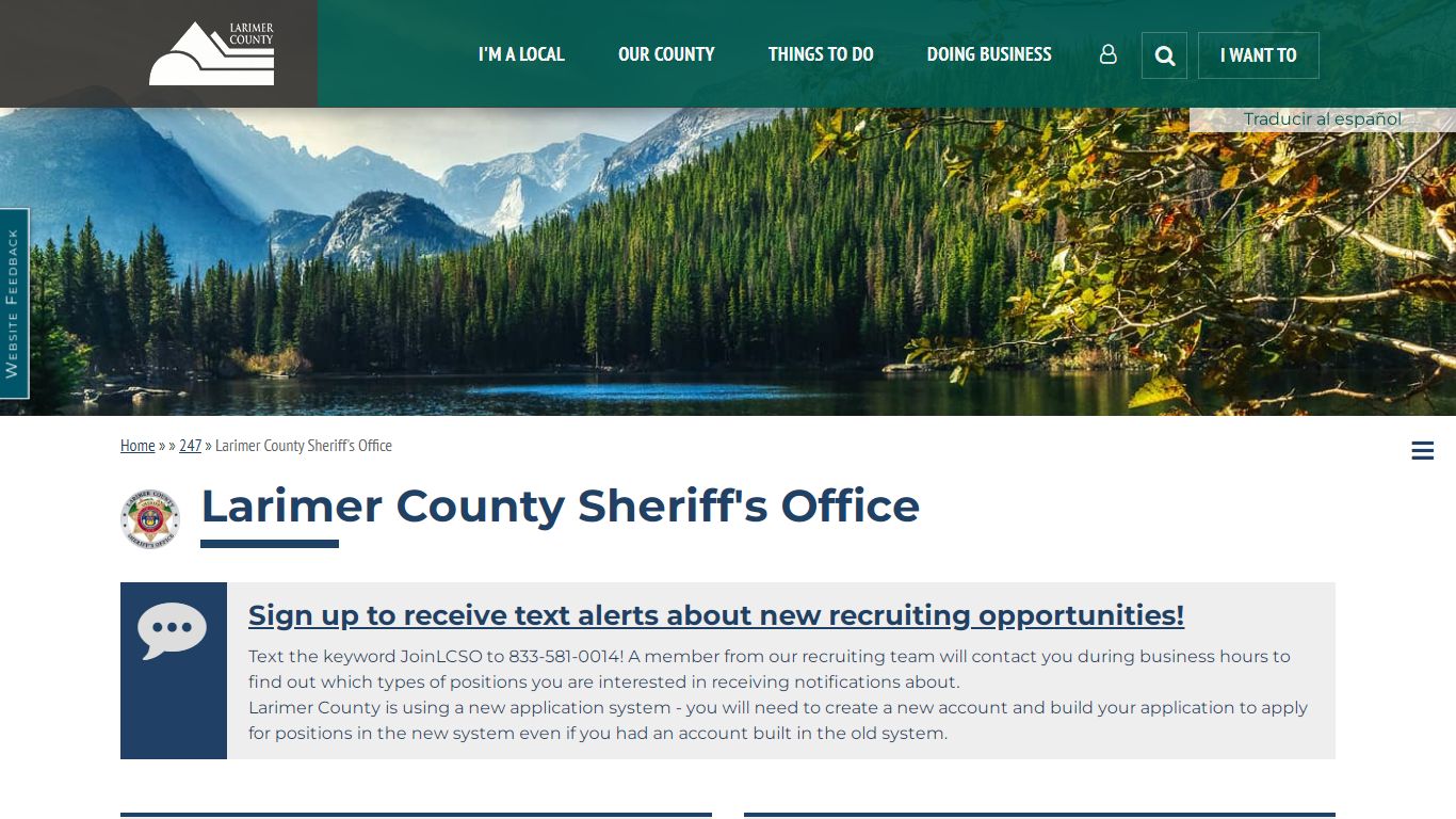 Larimer County Sheriff's Office | Larimer County